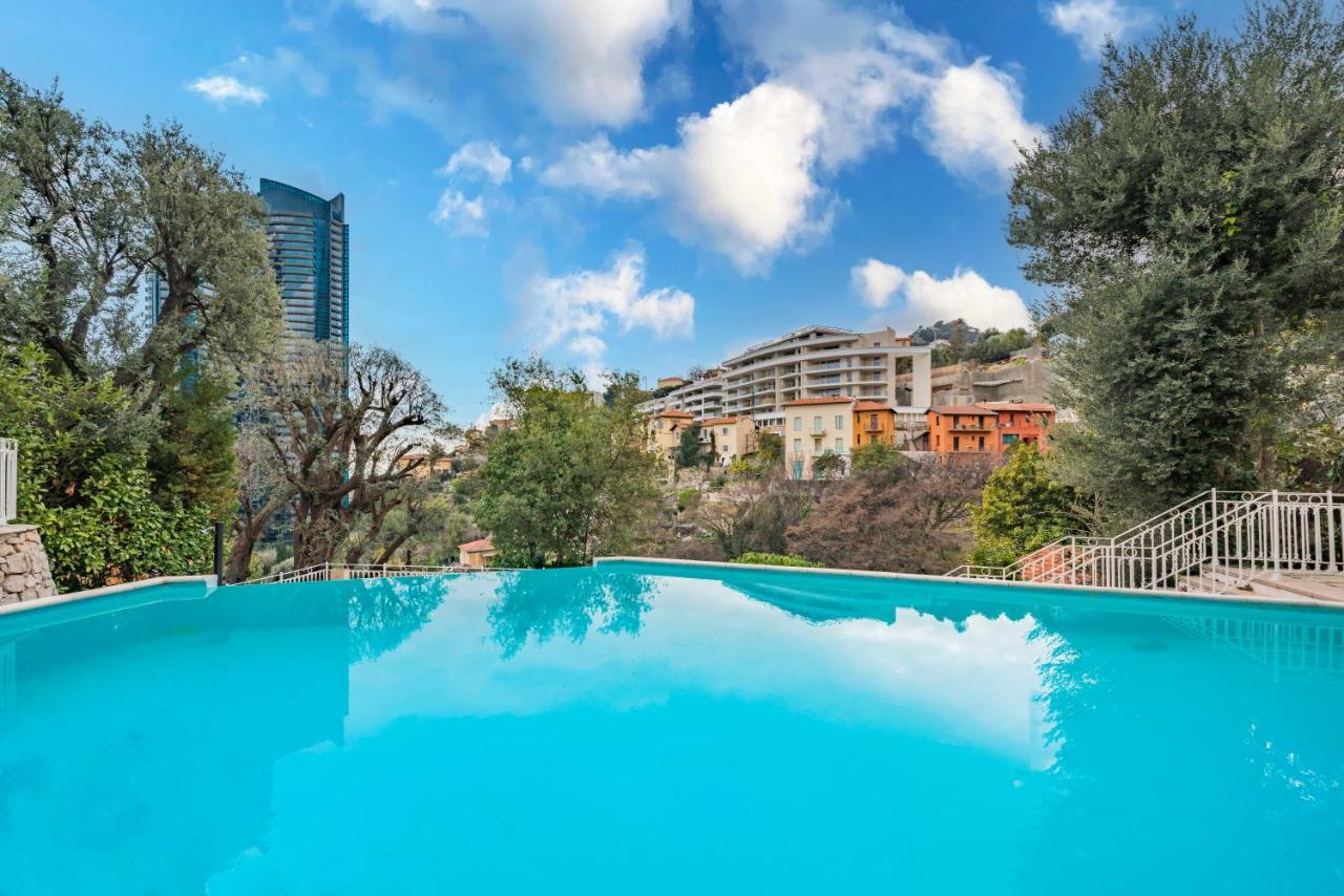 Vue Mer & Tour Odeon - Piscine - Parking - Av Beausoleil Esterno foto